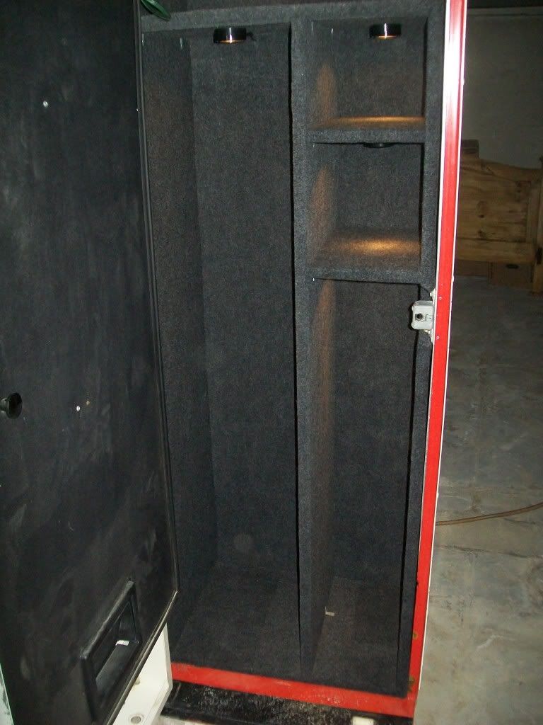 My latest project. I introduce my "coke vending machine gun safe"