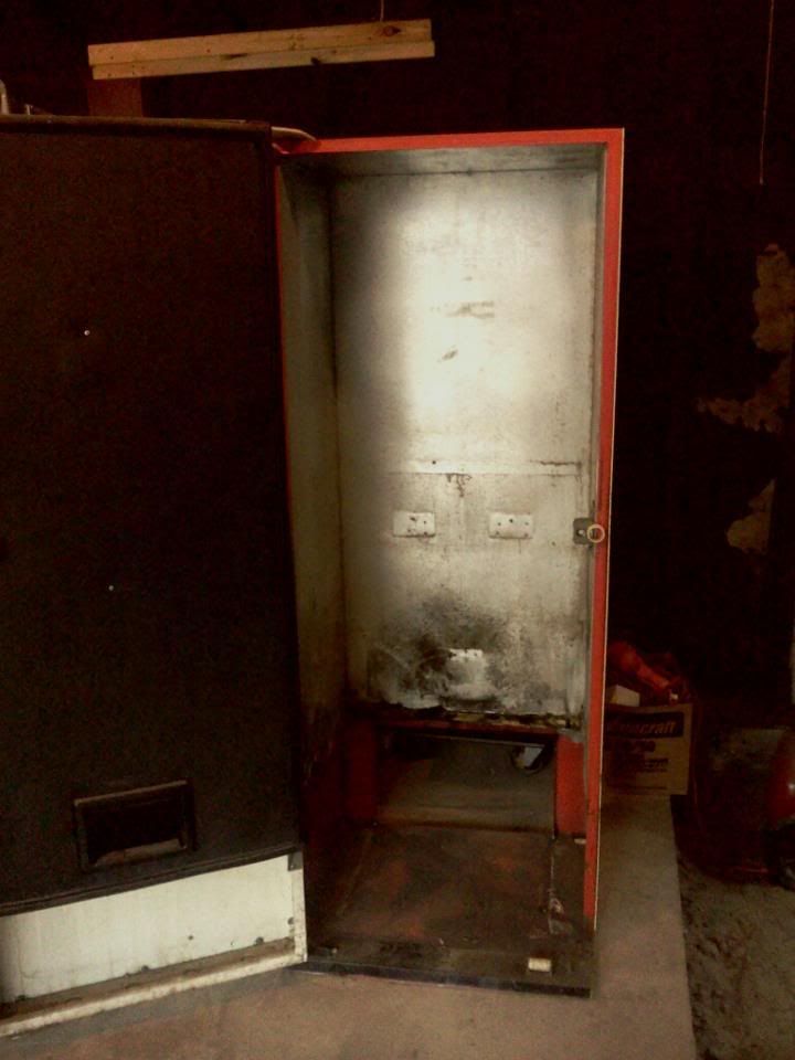 My latest project. I introduce my "coke vending machine gun safe"