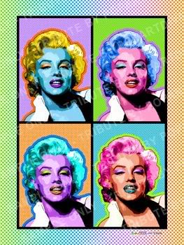 Pop Art Tribute to Marilyn Monroe