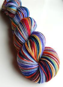 4.2 oz "Icebow" on Treadsoft Sock Yarn by Ewe Need Color ::Charity Auction::