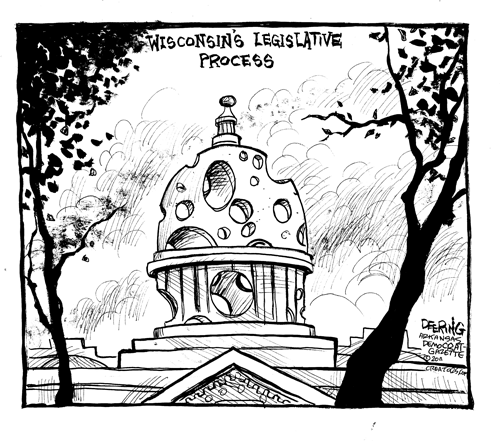 Wisconsin Editorial Cartoon
