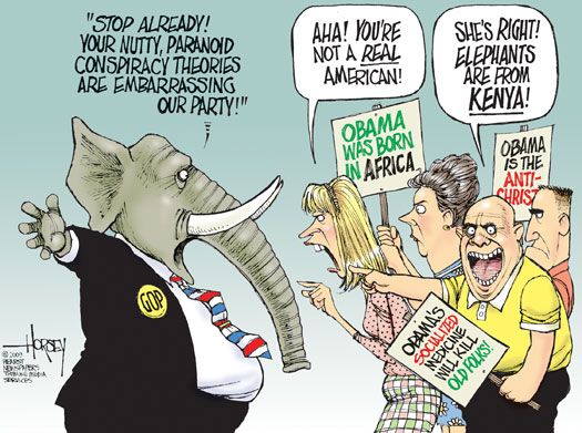 recent obama political cartoons. reality. birthers