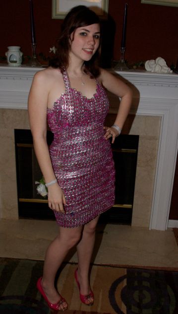 Duct tape prom dresses are cool, but what about a Pop Tab Prom Dress?