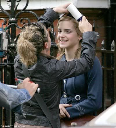 Emma filming her new movie Ballet Shoes I loooooved the book and can't