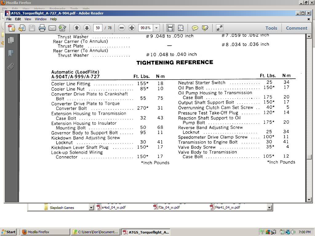 Chrysler 340 torque specs #3