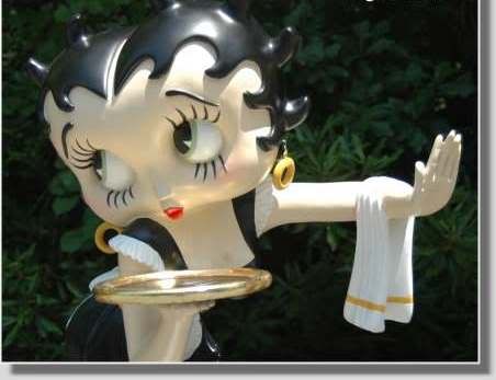 betty boop waitress figurine