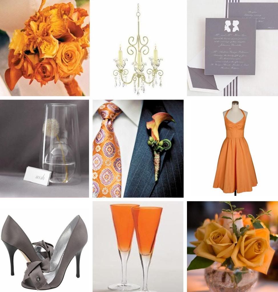 Orange &amp; Grey Theme 8