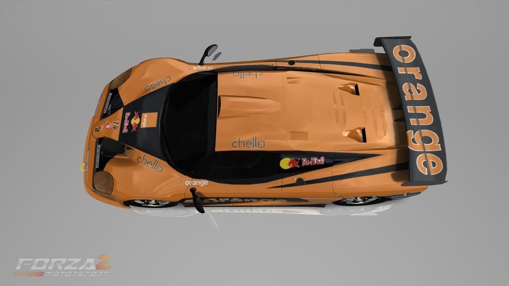 This is a replica of Orange Arrows Formula One teams car circa 2000
