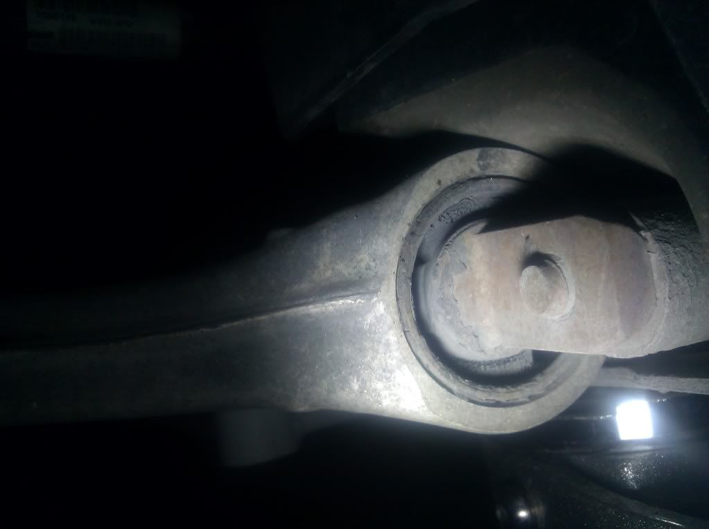 Drivers side LCA, jacked up