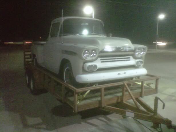 Its a pretty solid and complete 59 Chevy Apache stepside long bed
