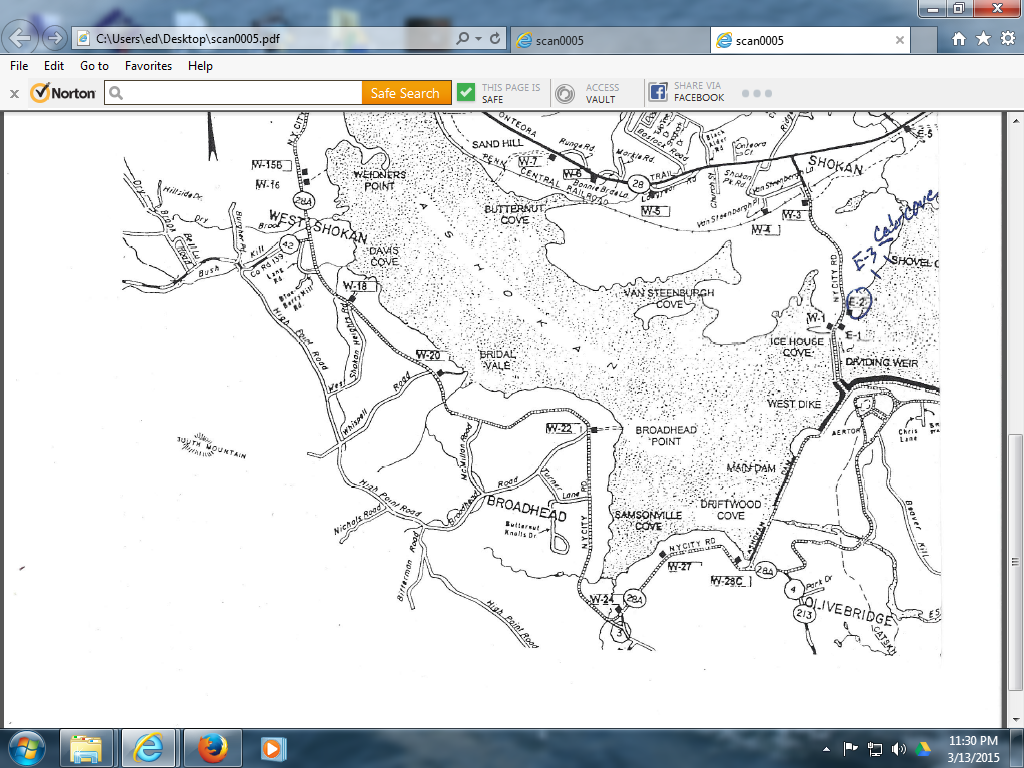 Ashokan Reservoir boat map?