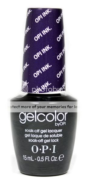   GelColor   OPI Ink   0.5oz / 15ml   Soak Off Lacquer Gel Color Polish