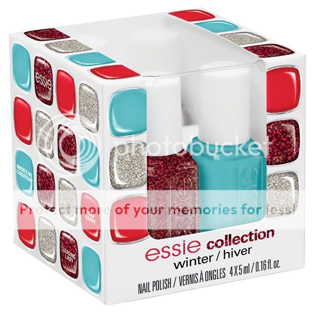 Essie Nail Polish Winter Collection 2012 4pc Mini Cube 5ml Each