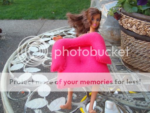 fake felt barbie blow up chair