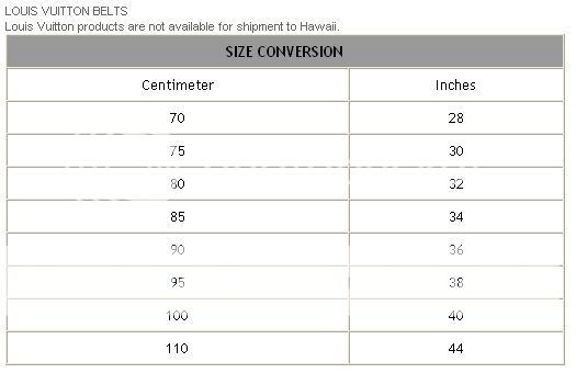 Louis Vuitton Shoe Size Conversion Chart | NAR Media Kit